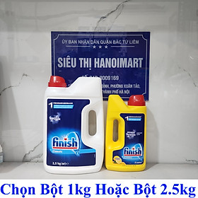 Bột rửa bát Finish 2,5kg hương chanh - 2 chức năng