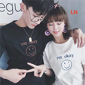 Áo phông đôi I’m okay ngắn tay L&N.