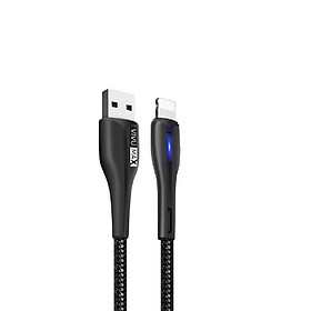 Mua Cáp sạc nhanh và truyền dữ liệu VivuMax L102 đầu sạc Lightning  tương thích hầu hết các sản phẩm có cổng Lightning (IPhone/IPad/AirPods)- Có đèn LED báo tín hiệu  1m  Dây PVC cao cấp chống cháy – Hàng Chính Hãng