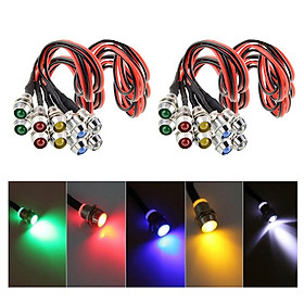 20x LED Indicator Light Bulb 5 Colors Dash Directional Car Motorcycle Boat