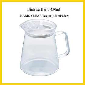 Mua Bình trà thủy tinh Hario 450ml nắp có lưới lọc trong suốt | Hario Teapot Clear 450ml FNC-45-T