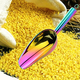 Stainless Steel Food Shovel for Beans Dried Fruit Candy Golden