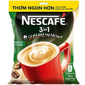 [Chỉ Giao HCM] - Big C - Cafe Nescafe 3in1 đậm vị túi 46*17g - 28002