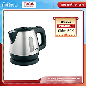 Bình đun siêu tốc Tefal BI81252A - 0.8L - Chất liệu inox không rỉ - Tự động ngắt điện khi nước sôi - Hàng chính hãng