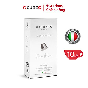 Cà Phê Viên Nén Carraro DOLCI ARABICA Aluminum Mới - 10 viên