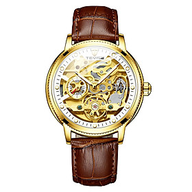 TEVISE Men Automatic Mechanical Watch Analog Chronograph Business Wrist Watch 30M Waterproof Luminous Dial Dress Watch
