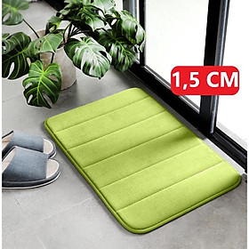Mua Thảm lau chân nhà tắm bọt biển phiên bản ĐẶC BIỆT dày 1.2 - 1.5 cm đế cao su chống trượt mềm mại thấm hút 60x40 cm