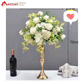Mua Bình hoa lụa 50-70cm trang trí cưới hỏi  sự kiện sinh nhật  party cao cấp  lọ hoa mạ vàng sang trọng nhiều mẫu đẹp Anzzar HC-01