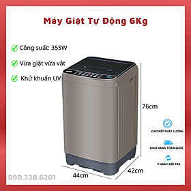 Mua Máy Giặt Cửa Trên Tự Động 6Kg  Máy Giặt Đồ Trẻ Em Người Già Có Vắt Và Khử Khuẩn UV