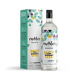 Natural MCT Oil by Nuton, C8 and C10 only Blend from Organic Coconuts - 33.8oz (1 Liter) | No C12 (Lauric Acid), Great for Keto Diet and Morning Coffee | Keto and Paleo Certified