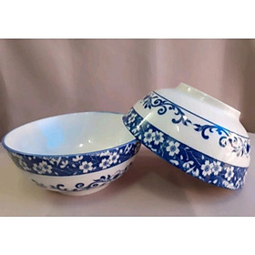 Mua tô sứ bát tràng hoa văn xanh  tô phở  bát canh - Xanh