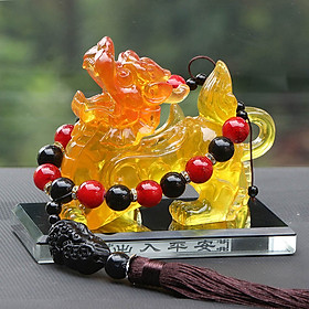 Mua Tỳ hưu phong thủy để bàn size lớn 11*6.5*10.5 cm trang trí không gian xe hơi  bàn làm việc - Chính hãng