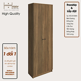 [Happy Home Furniture] CATY, kệ sách 6 tầng - 2 cửa mở,  60cm x 30cm x 189cm (DxRxC), KSA_004