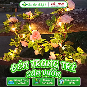 Mua Đèn Trang Trí Năng Lượng Mặt Trời Dây Hoa Hồng  Chiều Dài 7M  50 Bóng LED  Thắp Sáng Khu Vườn - DA3046