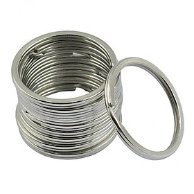 3-6pack Stainless Steel Round Split Key Rings Chain Clasp Loop Findings DIY 25