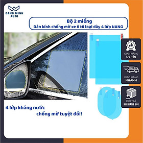 Miếng dán chống nước chống mờ kính gương chiếu hậu xe ô tô, xe hơi ST010