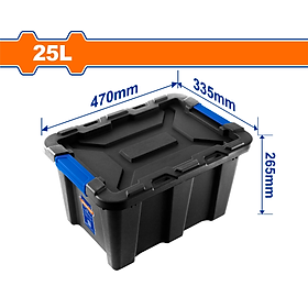 Mua HỘP NHỰA TRỮ KHO ĐEN 25L WTB3325 WADFOW - HÀNG CHÍNH HÃNG