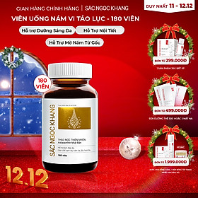 Viên uống đẹp da - chống lão hóa - nám sạm tàn nhan Sắc Ngọc Khang Vi Tảo Lục Hộp 180 Viên