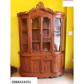 Mua Tủ Rượu Mặt Cong Gỗ Hương Đá Cao Cấp