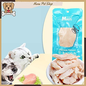 Ức gà hấp ăn liền cho chó mèo - Ức gà Pet Snack, Real Chicken, Masti cho thú cưng (40g)