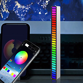 Thanh Đèn LED RGB Cảm Ứng Nhạc Pin Sạc Kết Nối Bluetooth