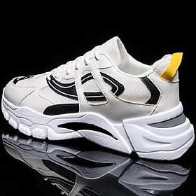 Men's Breathable Colorblock Low Heel Joker Running Shoes