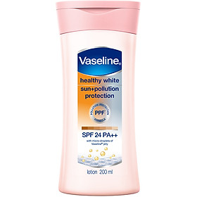 Sữa Dưỡng Thể Trắng Da Chống Nắng Và Ô Nhiễm Môi Trường Vaseline SPF 24 PA ++ (200ml)