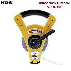 Mua Thước cuốn thép ( có tay cầm) ST10 - Chiều dài đo : 30m Chiều rộng dây : 10mm. Trọng lượng : 900g