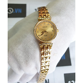 Đồng Hồ Nữ Halei Dáng Lắc 5011L - Dây vàng mặt vàng