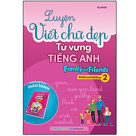 Hình ảnh sách Luyện viết chữ đẹp từ vựng Tiếng Anh Family and Friends - National Edition 2
