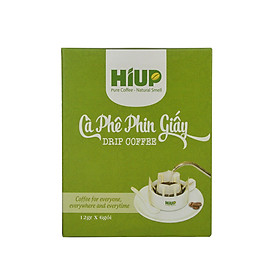Cà Phê Phin Giấy Hiup Coffee (Hộp 6 phin x 12g)