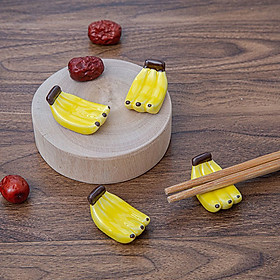 Mua Combo 6 gác đũa gốm sứ phụ kiện bàn ăn hình nải chuối
