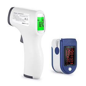 Portable Fingertip Clip Pulse Oximeter for SpO2 and Pulse Rate Measuring LED Monochrome Display Screen Oxygen Saturation