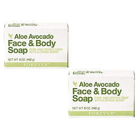 Combo 2 bánh Xà phòng rửa mặt và cơ thể Avocado Face and Body Soap (#284)- 142gr/cục