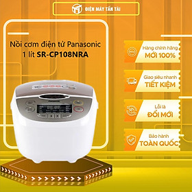 Nồi cơm điện Panasonic SR-CP108NRA 1Lit - Chế độ giữ ấm 12 tiếng - Công nghệ nấu Fuzzy điều chỉnh nhiệt độ theo từng loại gạo - Hàng Chính Hãng