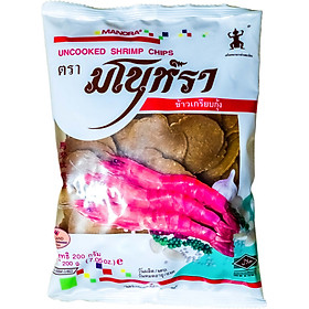 Bánh Phồng Tôm/Cua Chưa Chiên Manora 200g - Hàng Nhập Thái Lan