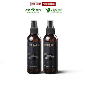 Combo 2 chai Bảng Nâng Cấp Nước dưỡng tóc Vỏ Bưởi và Bồ Kết Herbario 100ml giảm rụng tóc cấp ẩm tóc thuần chay