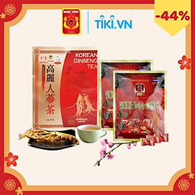 [COMBO] Trà Bạch Sâm ( 50 gói) + 2 Kẹo Hồng Sâm Cứng Hàn Quốc 200g