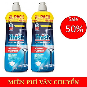 Combo 2 chai nước làm bóng finish 1150ml dùng cho máy rửa bát chén