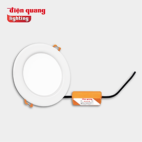 Bộ đèn LED downlight Điện Quang ĐQ LRD07 09865 90 ( 9W daylight, 3.5inch, bầu kín, đường kính khoét lỗ 90mm)