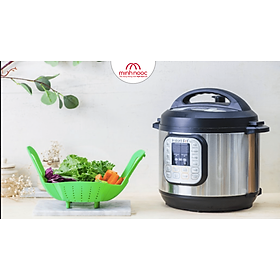 Phụ kiện Instant pot Chính hãng: Xửng hấp có tay cầm silicone màu xanh lá