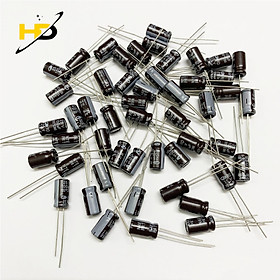 Mua   Gói 50 Con   Tụ Samwha Phân Cực 100uF 25V   Dùng Để Lọc Nguồn Tần Số Thấp