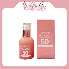 Serum chống nắng Lovelycc Pink Tone Up Sun Serum 30g SPF 50 +++