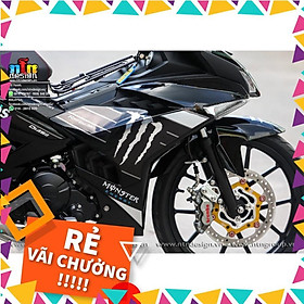 Tem Rời Exciter 150 Mẫu Monster Trắng Đen