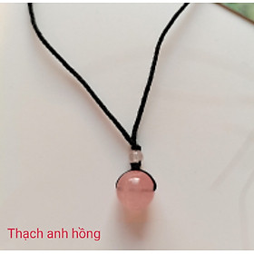 Vòng cổ dây chuyền thời trang gắn hạt đá phong thủy thiên nhiên cho Nam và Nữ