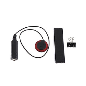 1/4'' Acoustic Guitar Pickup Piezo Transducer with Clamp  Accessories