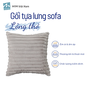 Mua Gối Tựa Lưng  Trang Trí Sofa Chất Liệu Lông Thỏ Mềm Mại 45x45cm
