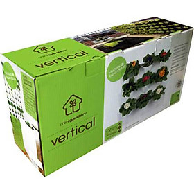 Chậu Trồng Cây Đứng Nhập Khẩu Châu Âu áp tường dạng tường xanh thẳng đứng hiệu Minigarden Vertical (Trọn bộ 3 SET + 1 KHAY nước)