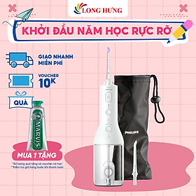 Máy tăm nước vệ sinh răng miệng Philips Sonicare Cordless Power Flosser 3000 HX3826/31 - Hàng chính hãng