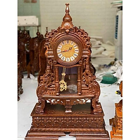 Mua Đồng Hồ Quả Lắc Gỗ Mun Để Bàn Cao 71cm